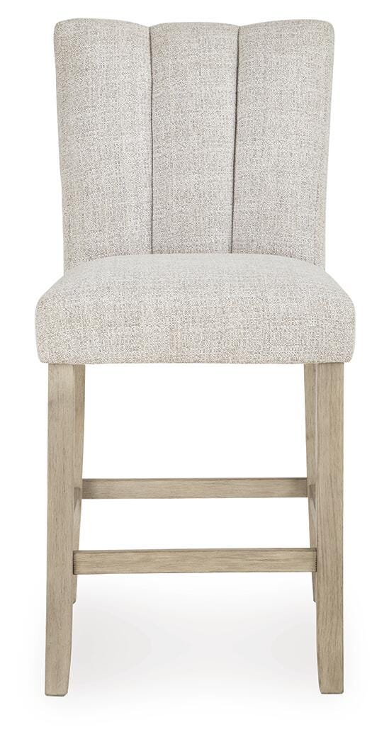Larawyn Counter Height Barstool in Bisque, front view