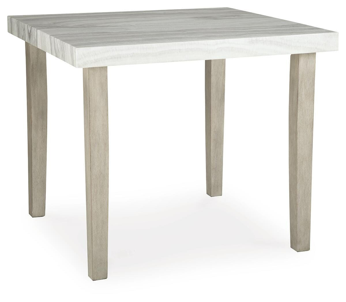 Larawyn Counter Height Dining Table in Bisque, angle view