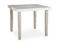 Larawyn Counter Height Dining Table in Bisque, angle view