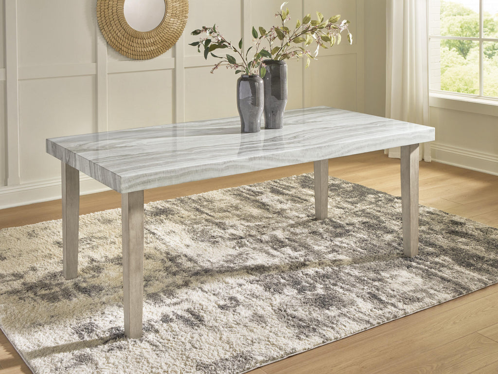 Larawyn Dining Table in Bisque, lifestyle view
