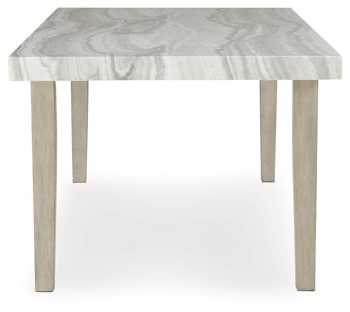 Larawyn Dining Table in Bisque, side view