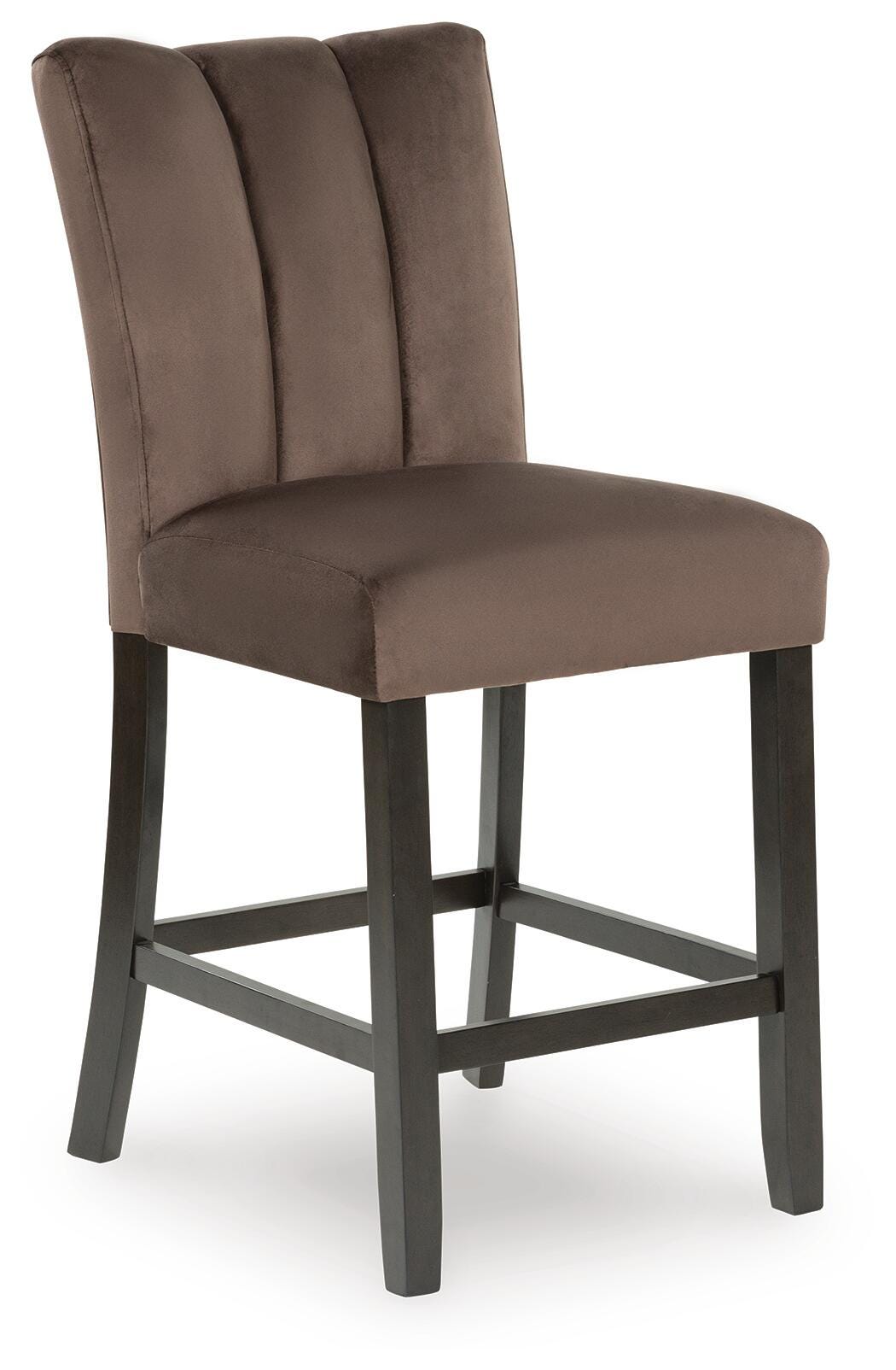 Jeshina Counter Height Barstool in Mocha, angle view