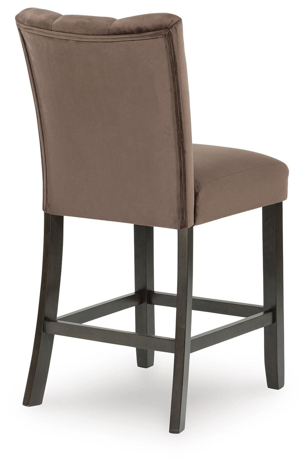 Jeshina Counter Height Barstool in Mocha, back view