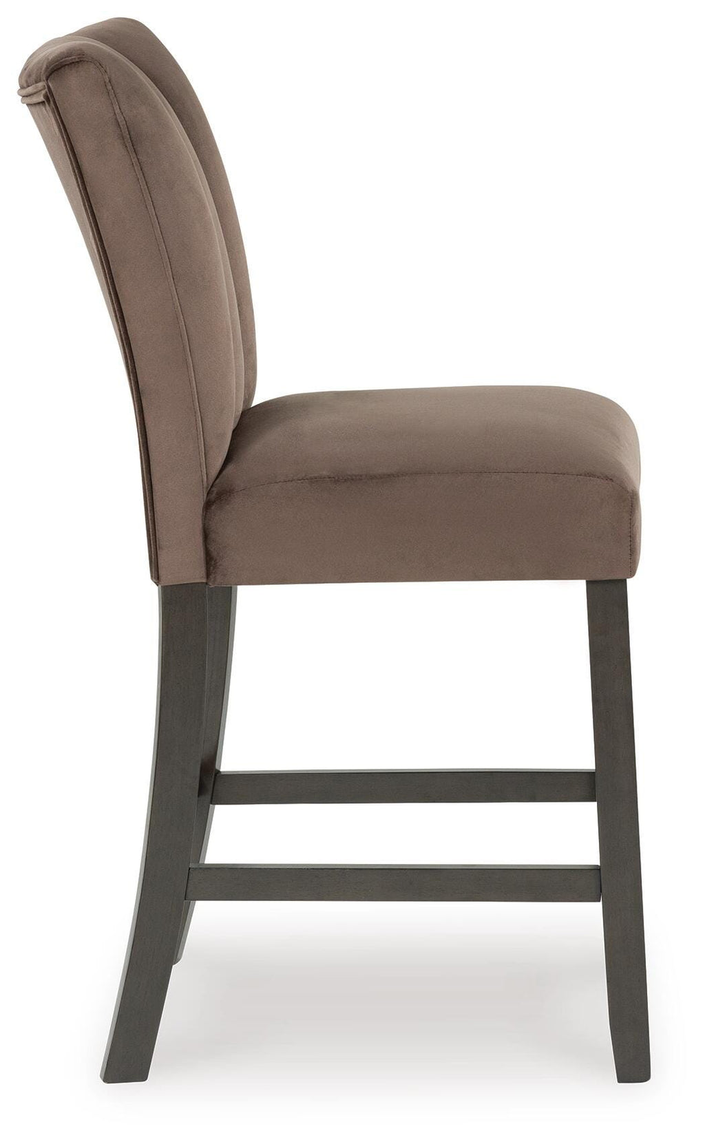 Jeshina Counter Height Barstool in Mocha, side view