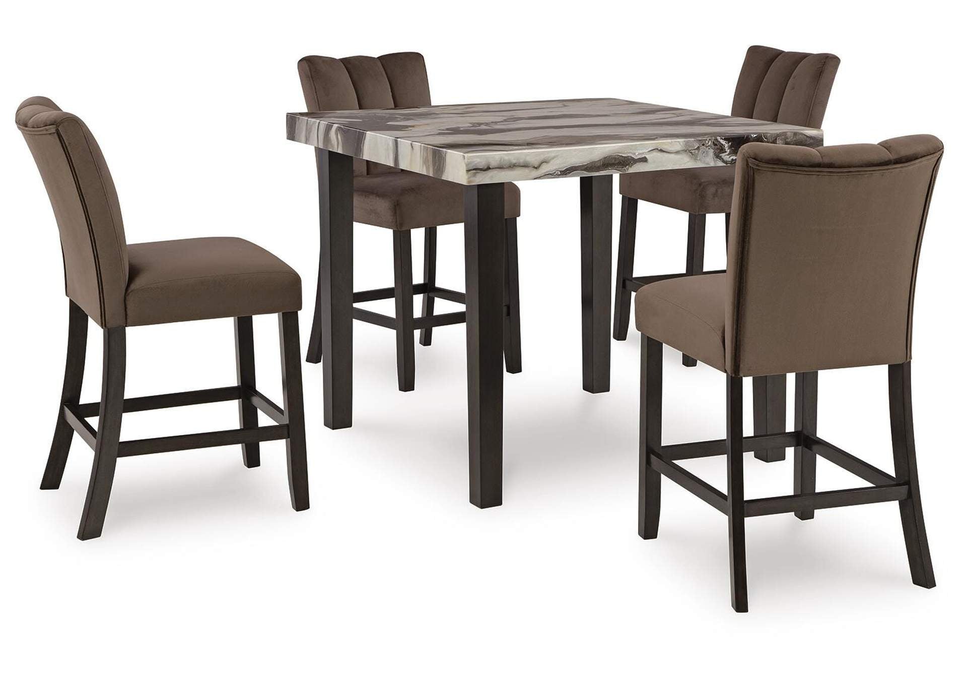 Jazmore Counter Height Dining Table and 4 Barstools