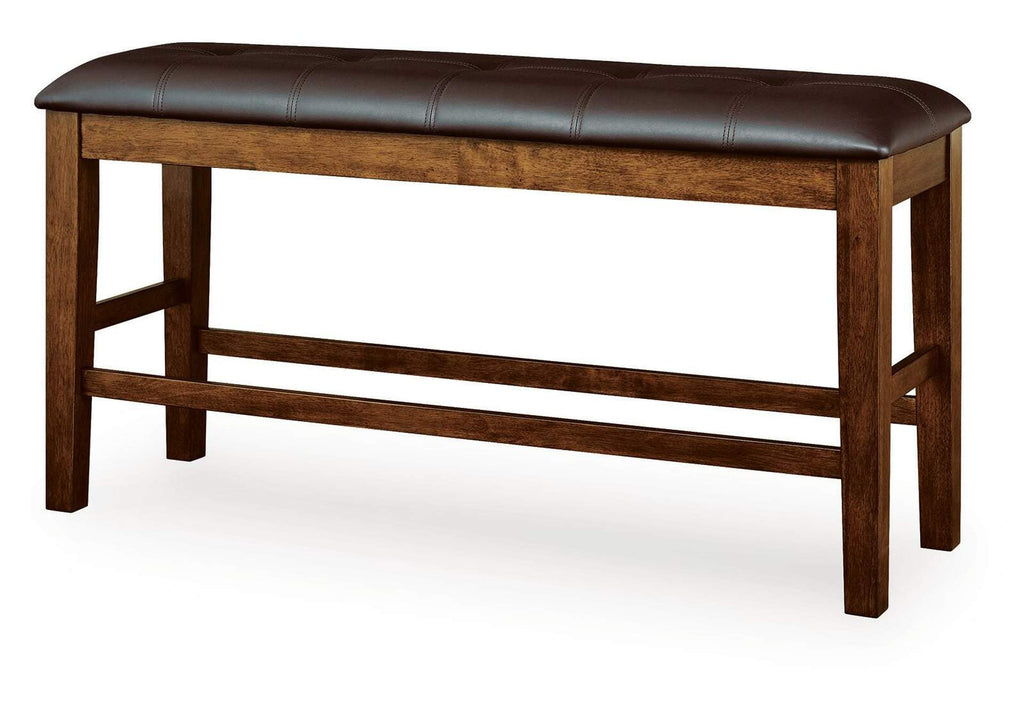Ralene Counter Height Dining Bench angled view