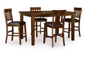 Ralene Counter Height Dining Table and 4 Barstools