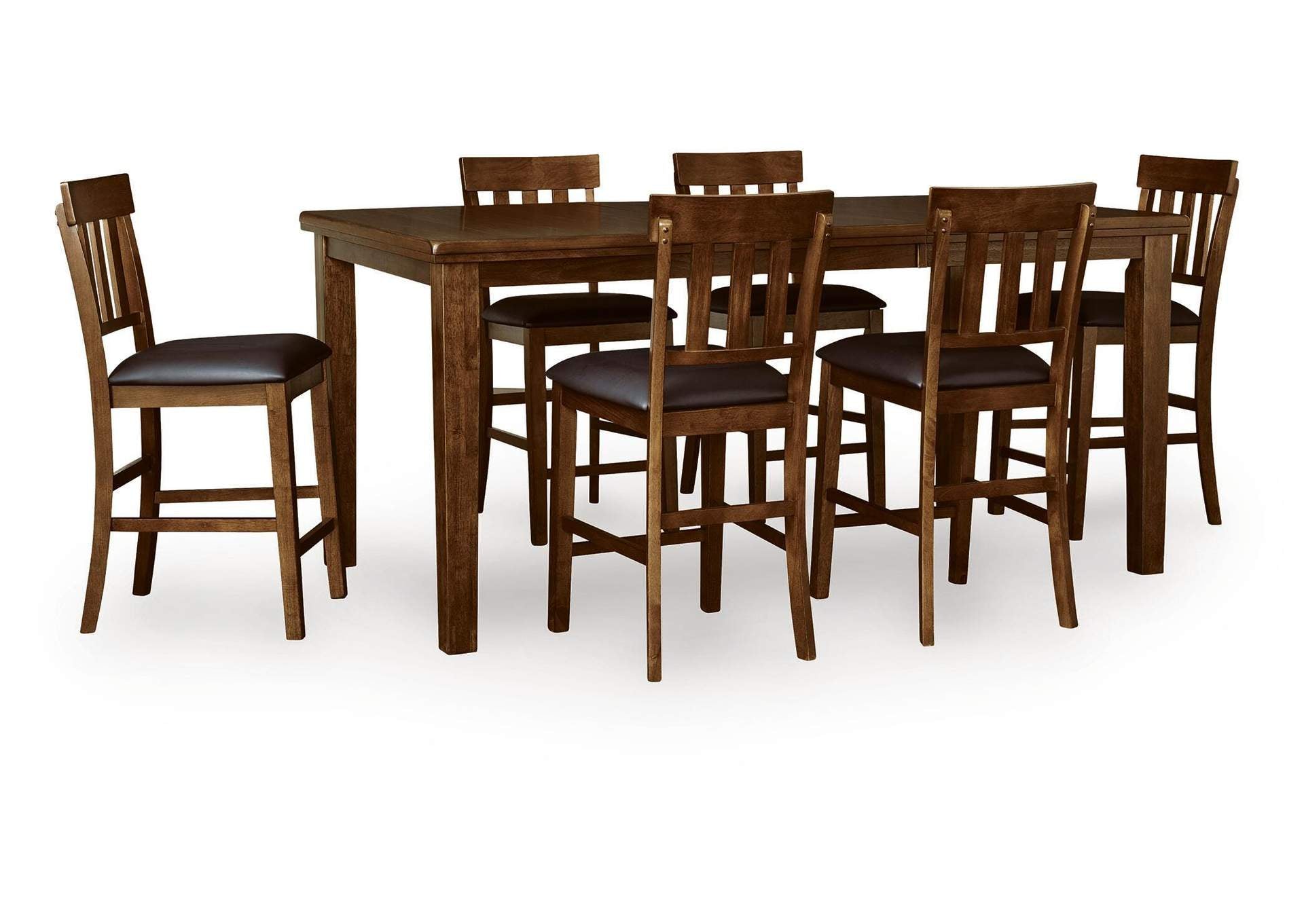 Ralene Counter Height Dining Table and 6 Barstools
