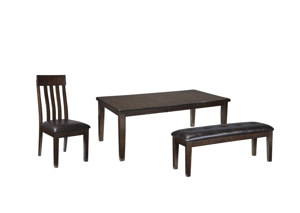 Haddigan Dining Table and 4 Chairs and Bench Set