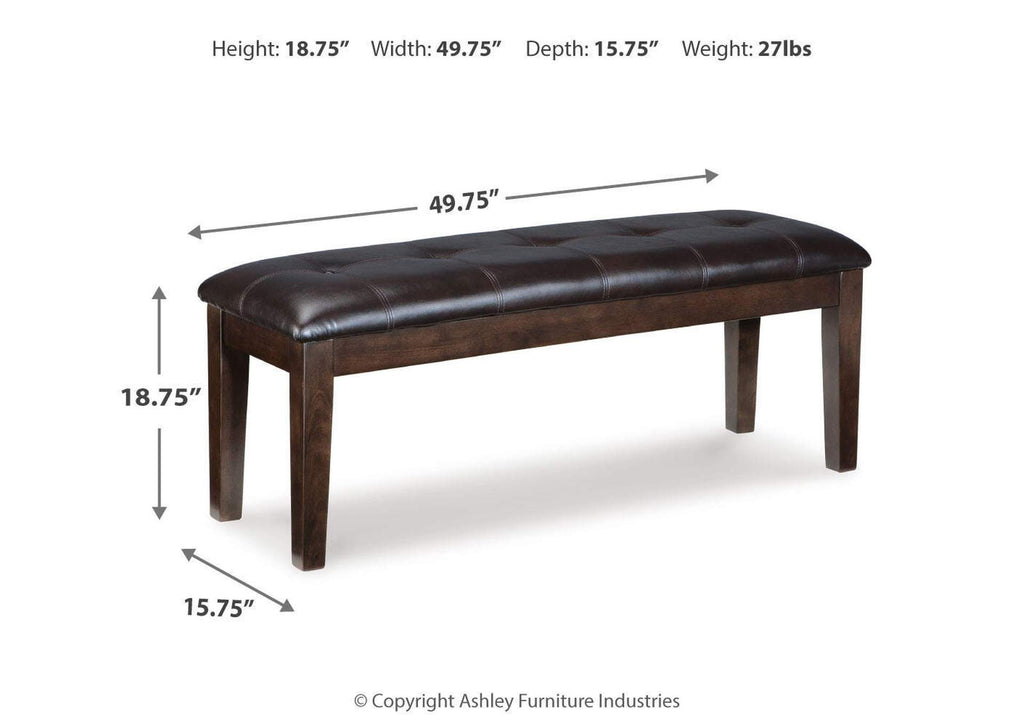 Haddigan Dining Bench dimensions