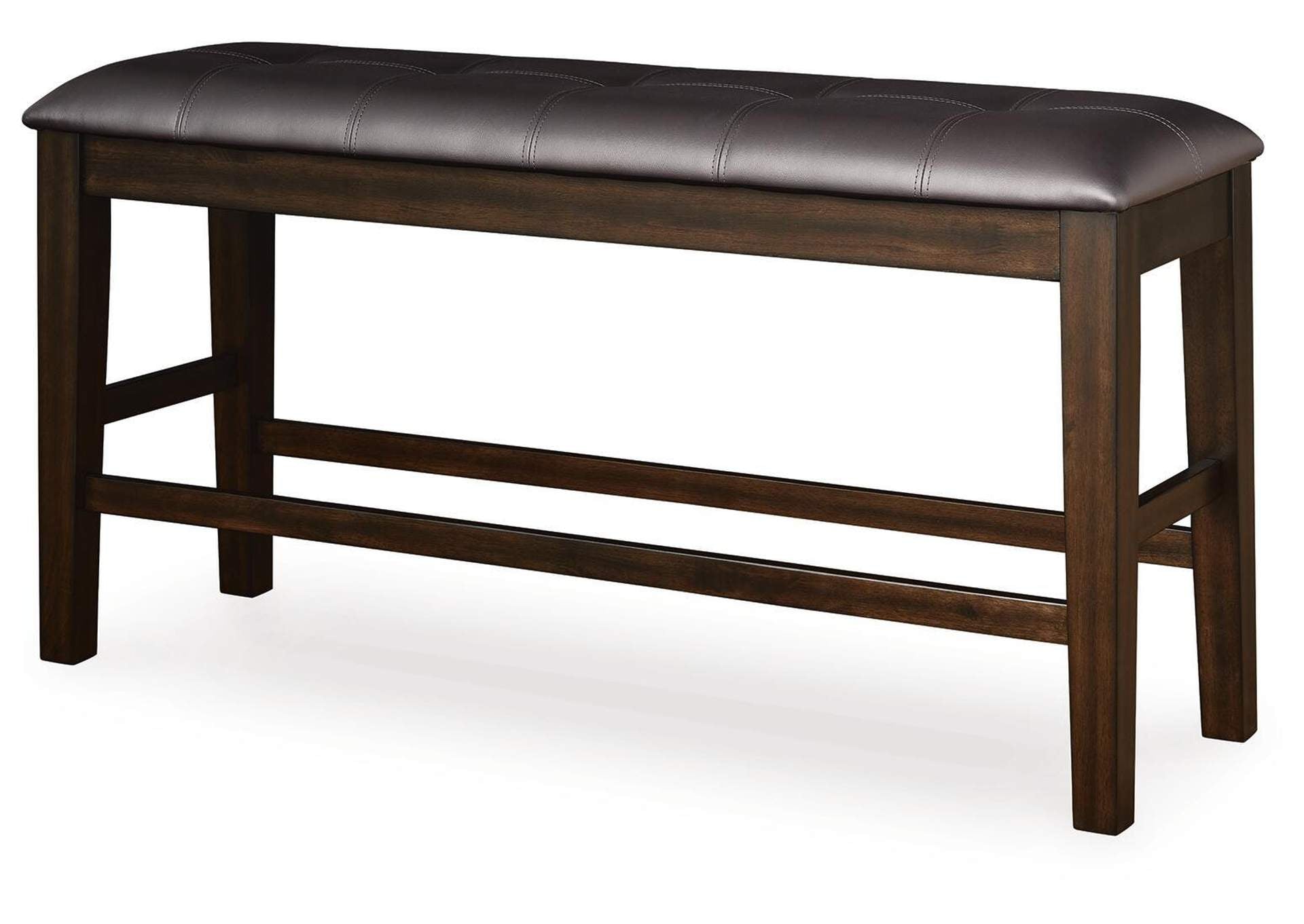 Haddigan Counter Height Dining Bench angled view