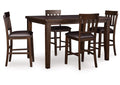 Haddigan Counter Height Dining Table and 4 Barstools
