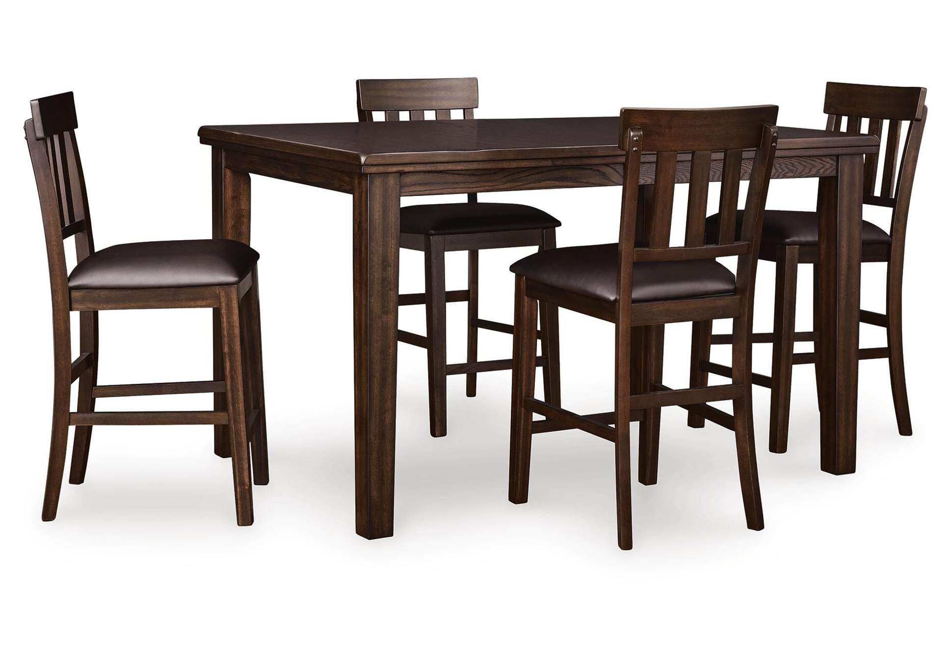 Haddigan Counter Height Dining Table and 4 Barstools