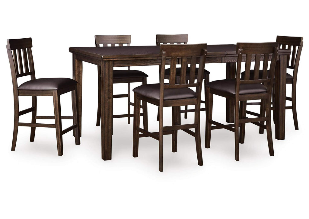 Haddigan Counter Height Dining Table and 6 Barstools