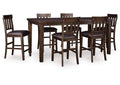 Haddigan Counter Height Dining Table and 6 Barstools