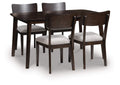 Mallenette Dining Table and 4 Chairs (Set of 5)