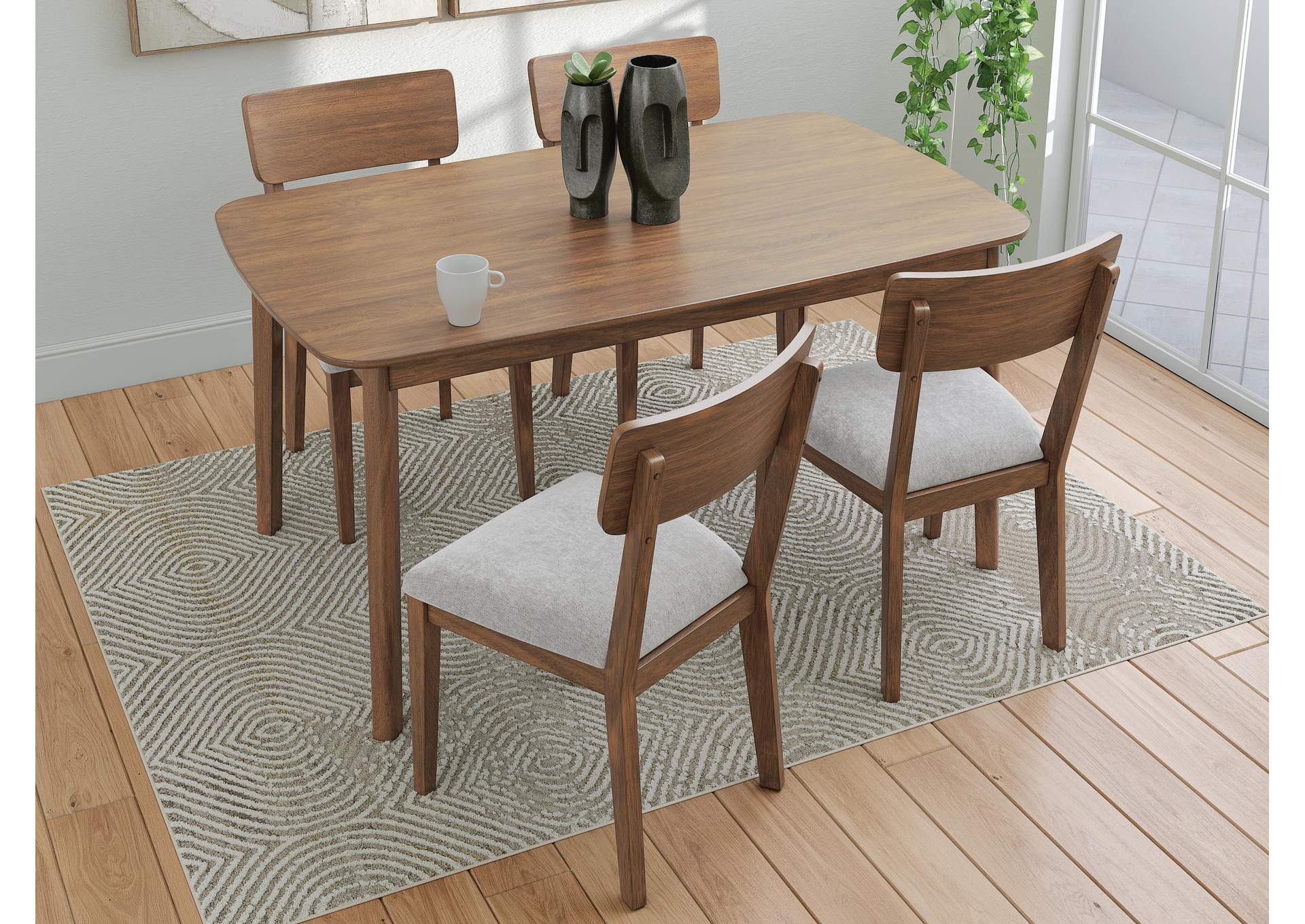 Tameride Dining Table and 4 Chairs (Set of 5)