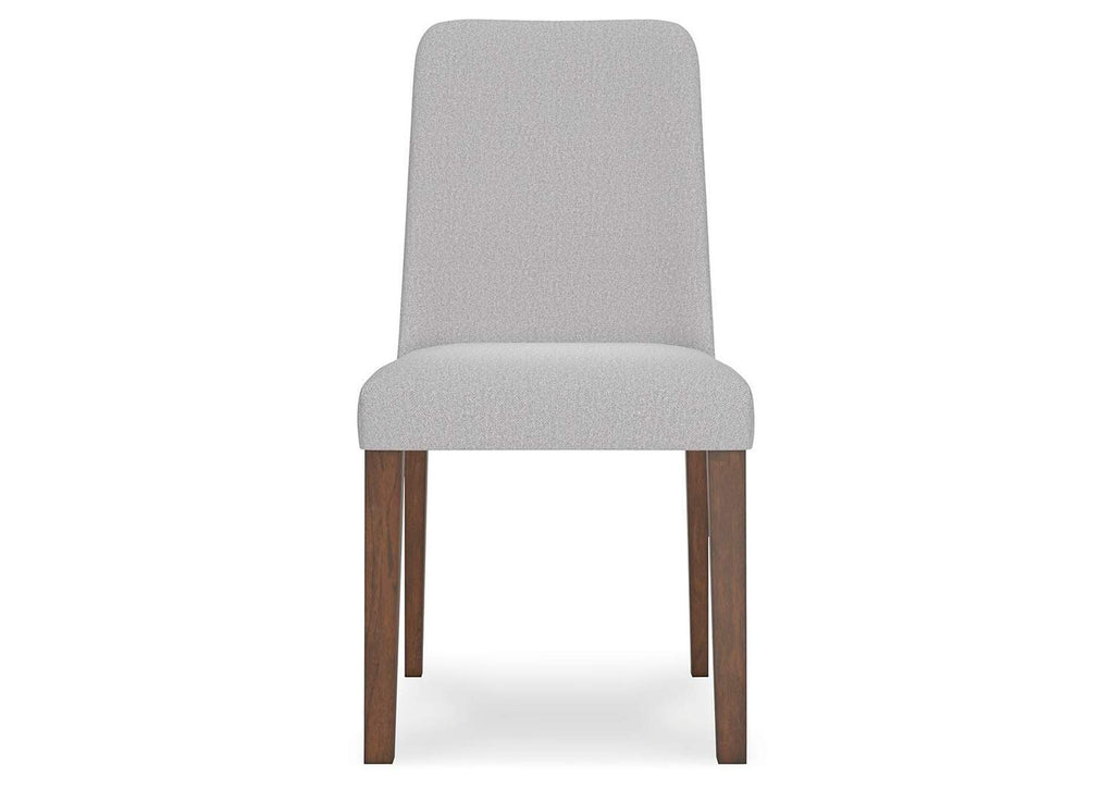 Lyncott Extendable Dining Table and 4 Upholstered Chairs front view