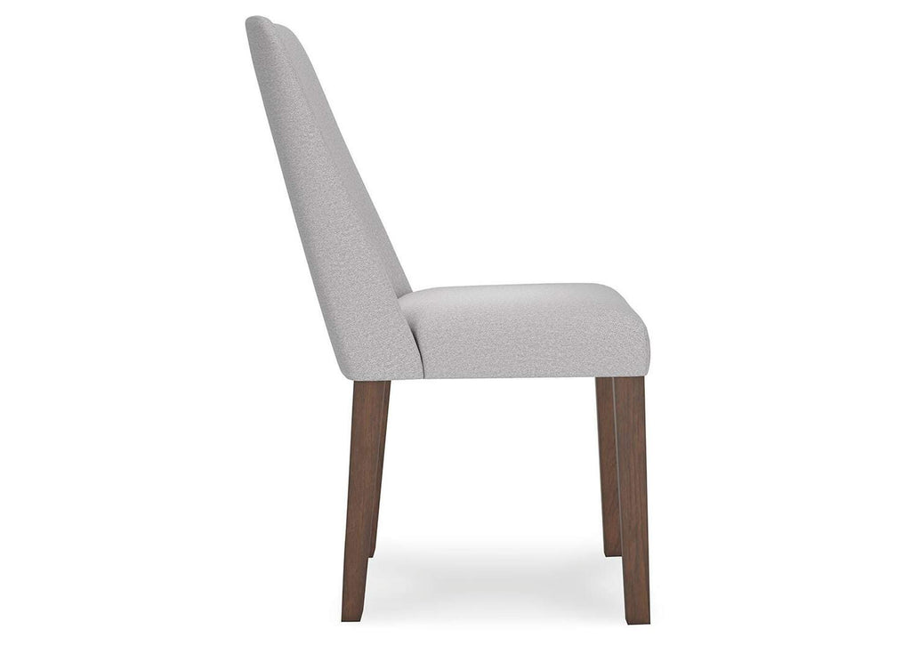 Lyncott Extendable Dining Table and 4 Upholstered Chairs side view