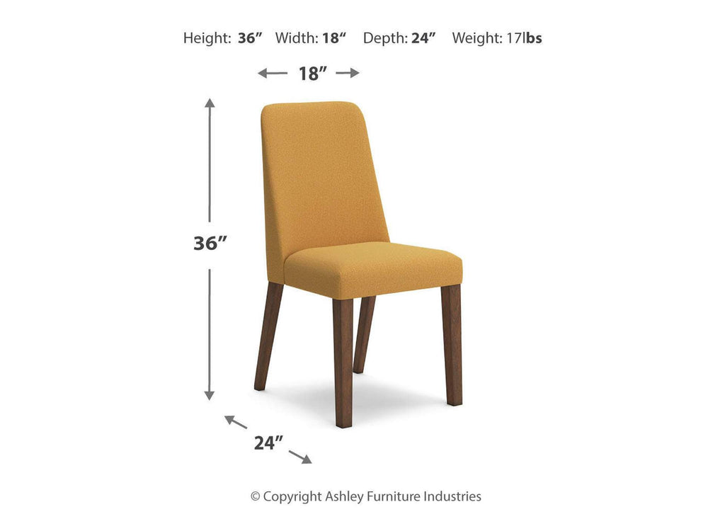 Lyncott Dining Table and 4 Chairs dimensions