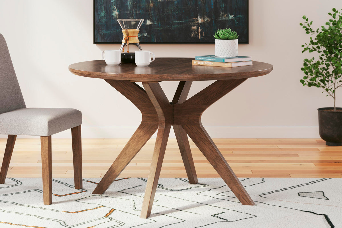 Lyncott Dining Table in Brown, alternate view 3