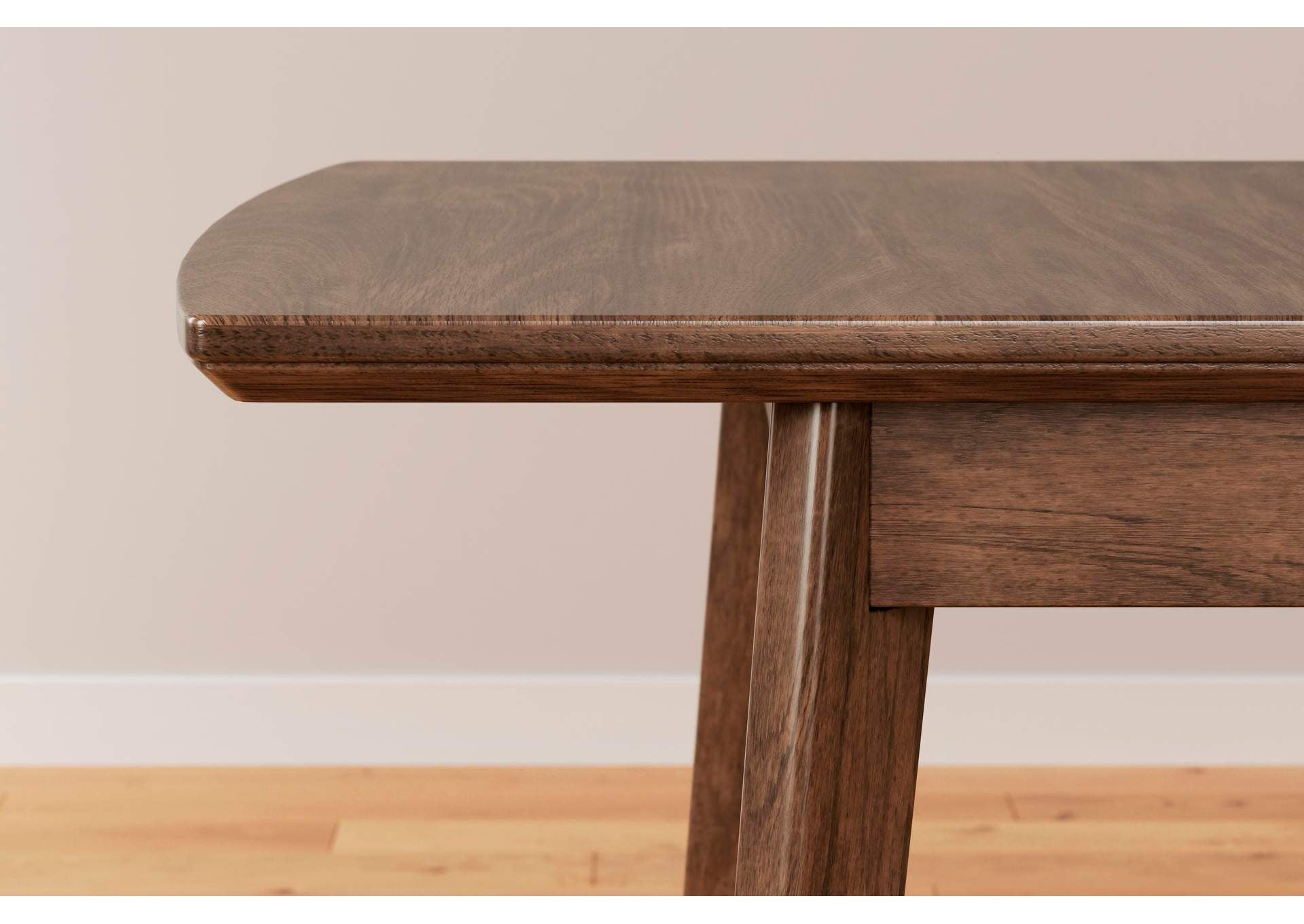 Lyncott Extendable Dining Table and 4 Upholstered Chairs detail