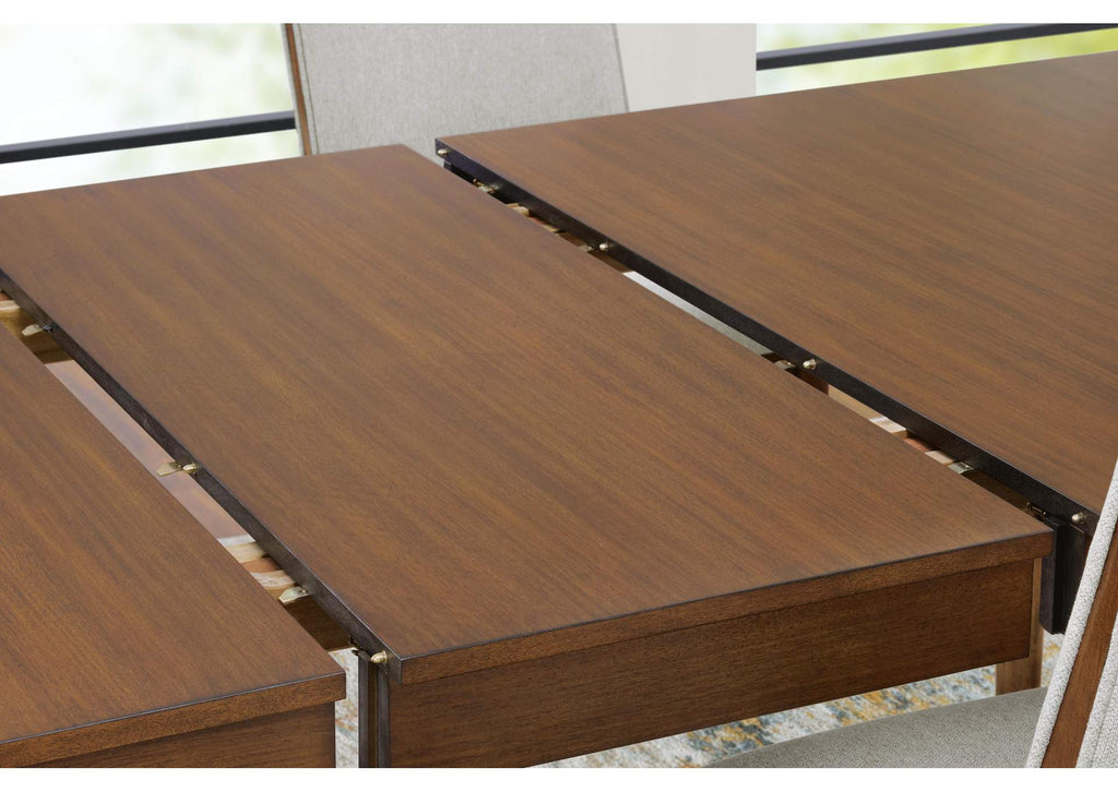 Lyncott Dining Table and 4 Chairs and Bench detail