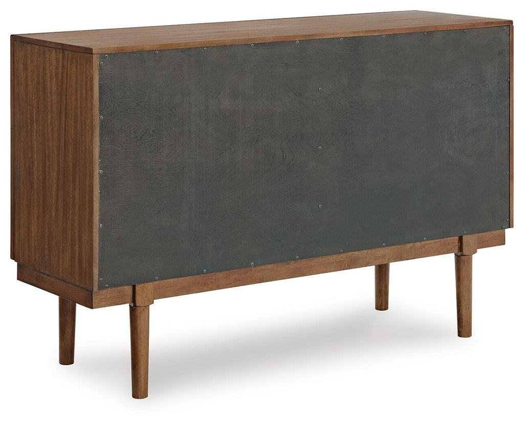 Lyncott Dining Server in Brown, back view