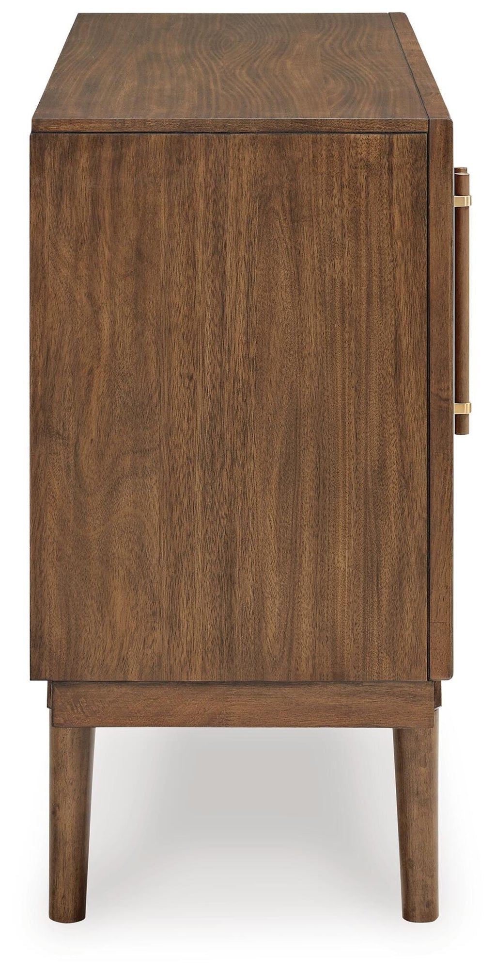 Lyncott Dining Server in Brown, side view