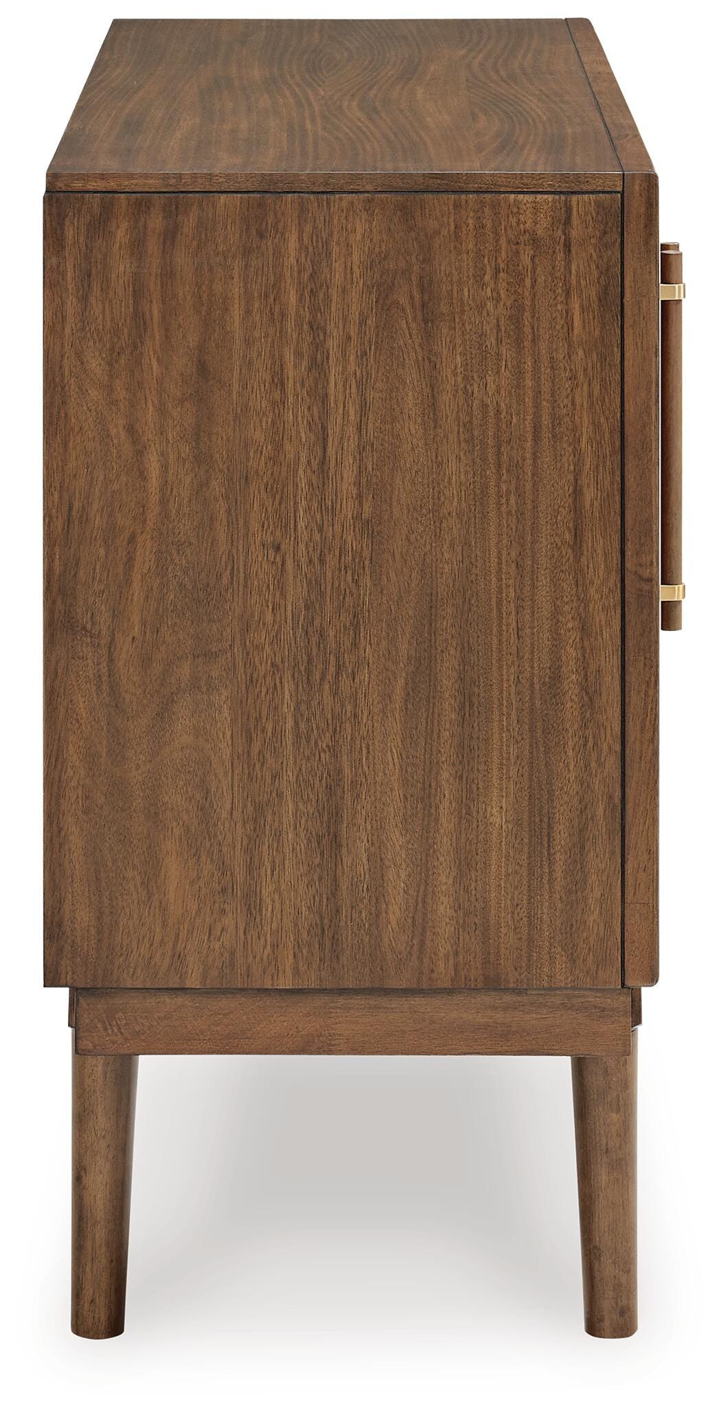 Lyncott Dining Server in Brown, side view