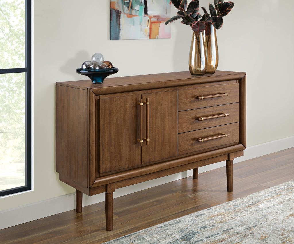 Lyncott Dining Server in Brown, alternate view 3