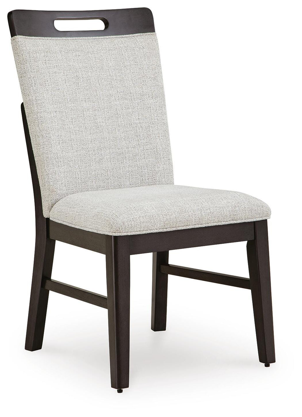 Neymorton Dining Chair in Light Gray/Brown, angle view