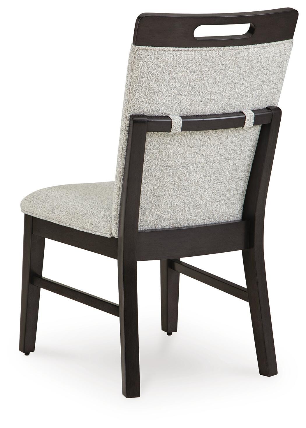 Neymorton Dining Chair in Light Gray/Brown, back view