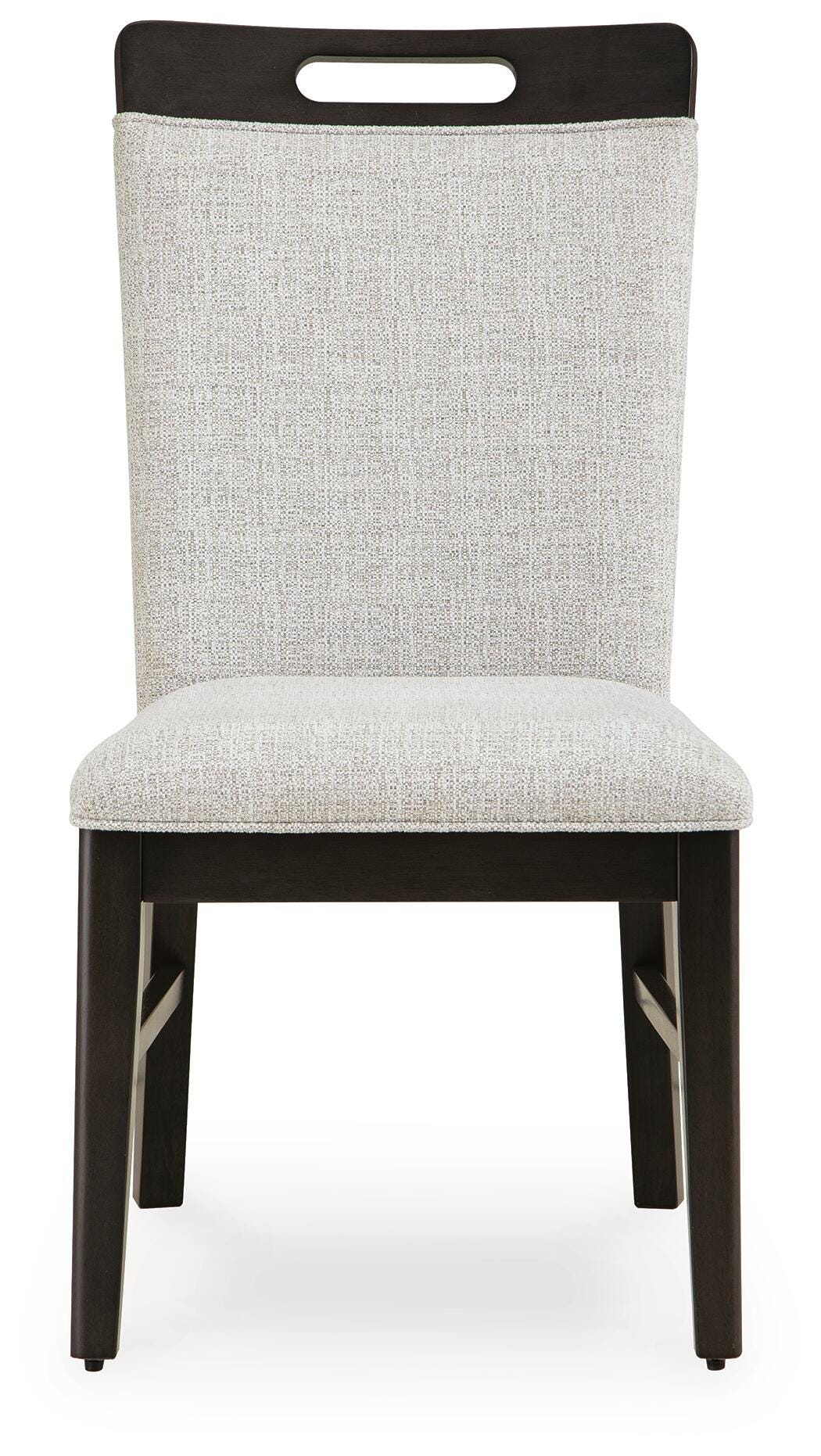 Neymorton Dining Chair in Light Gray/Brown, front view