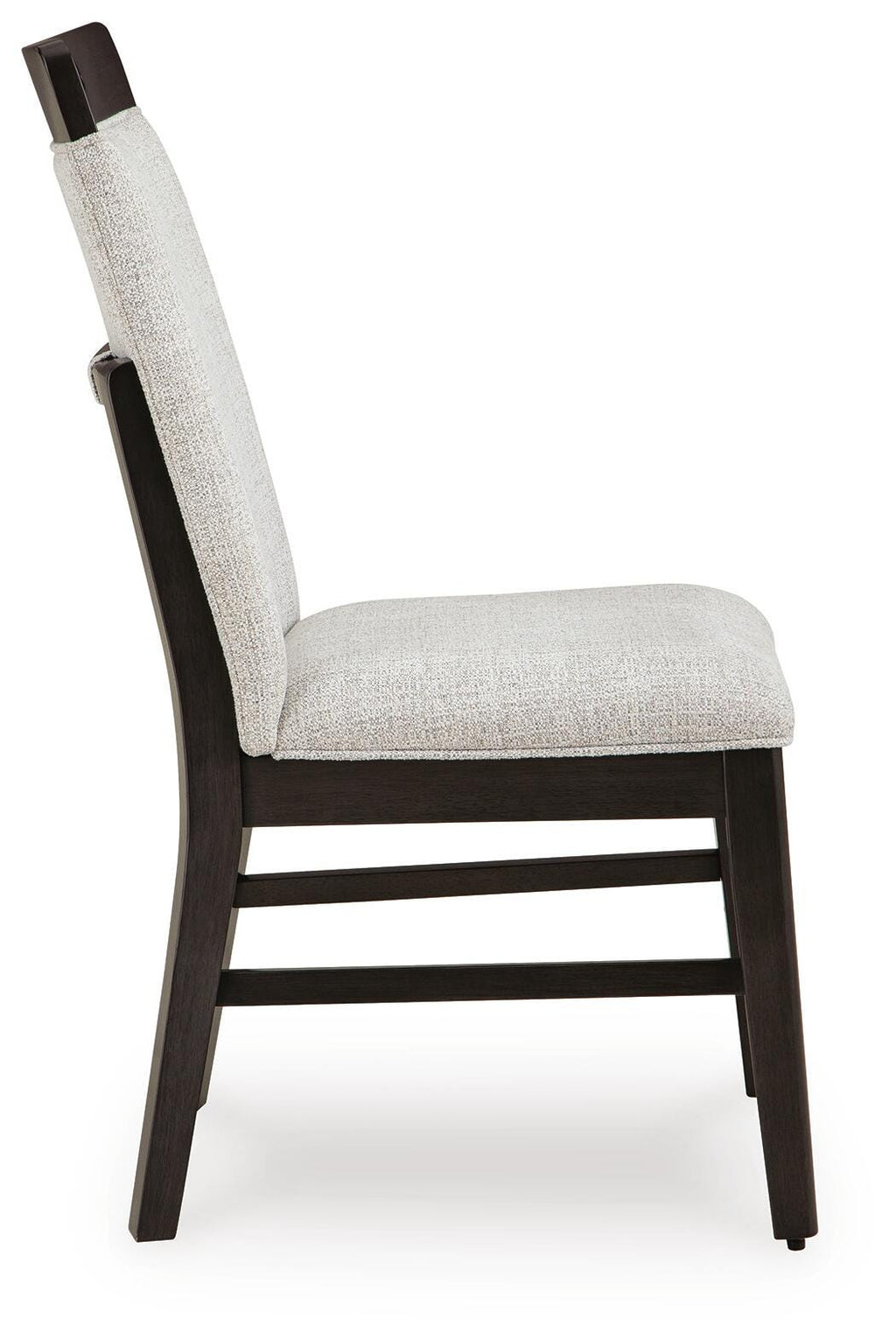 Neymorton Dining Chair in Light Gray/Brown, side view