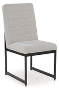 Tomtyn Dining Chair in Light Brown, angle view