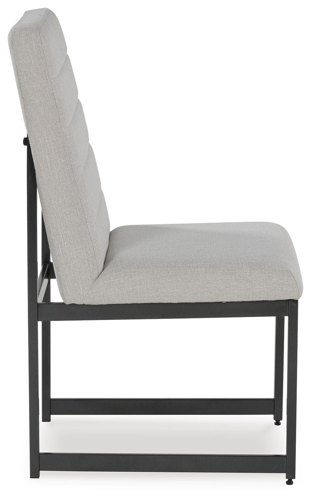 Tomtyn Dining Chair in Light Brown, side view