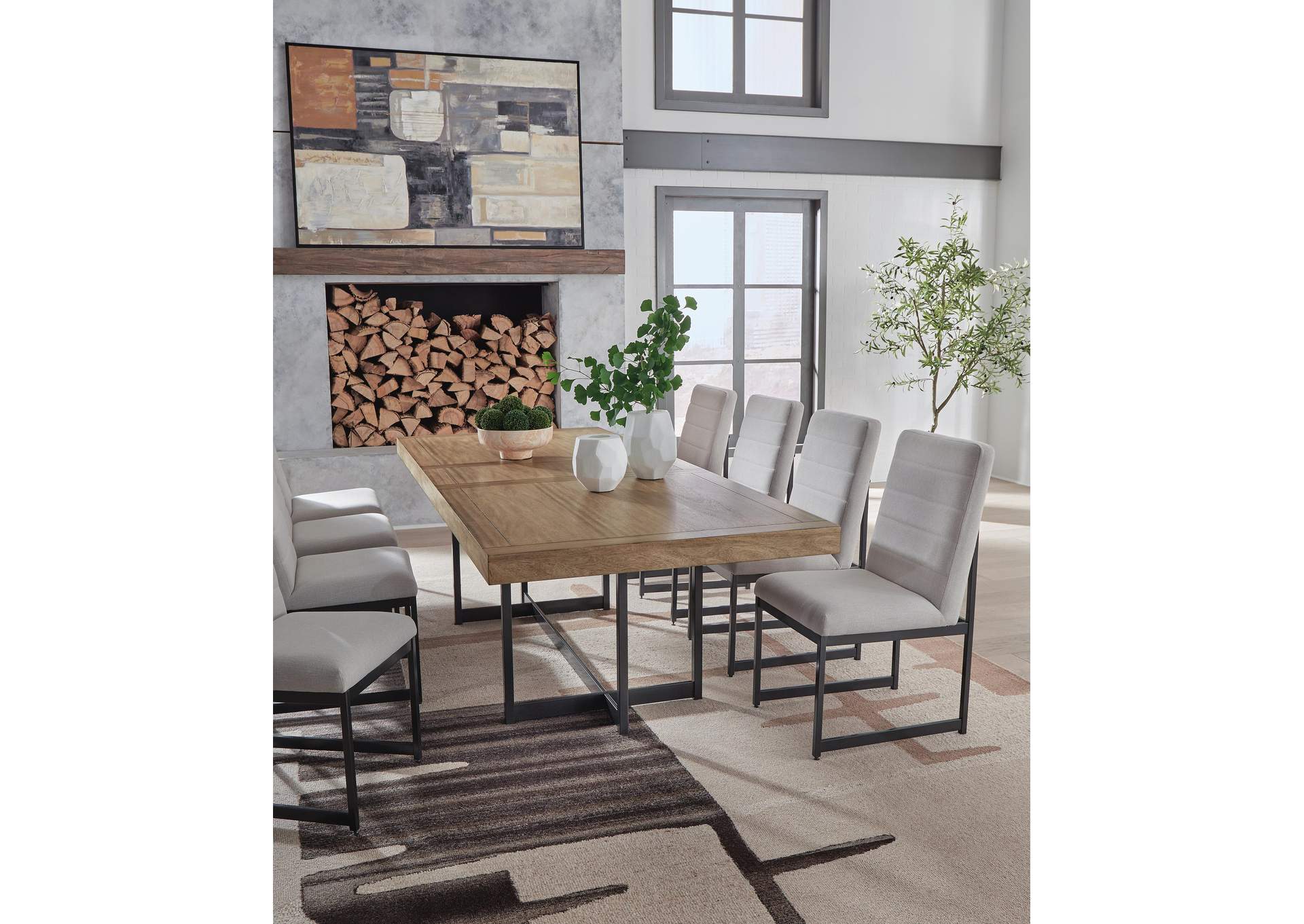 Tomtyn Dining Table and 8 Chairs