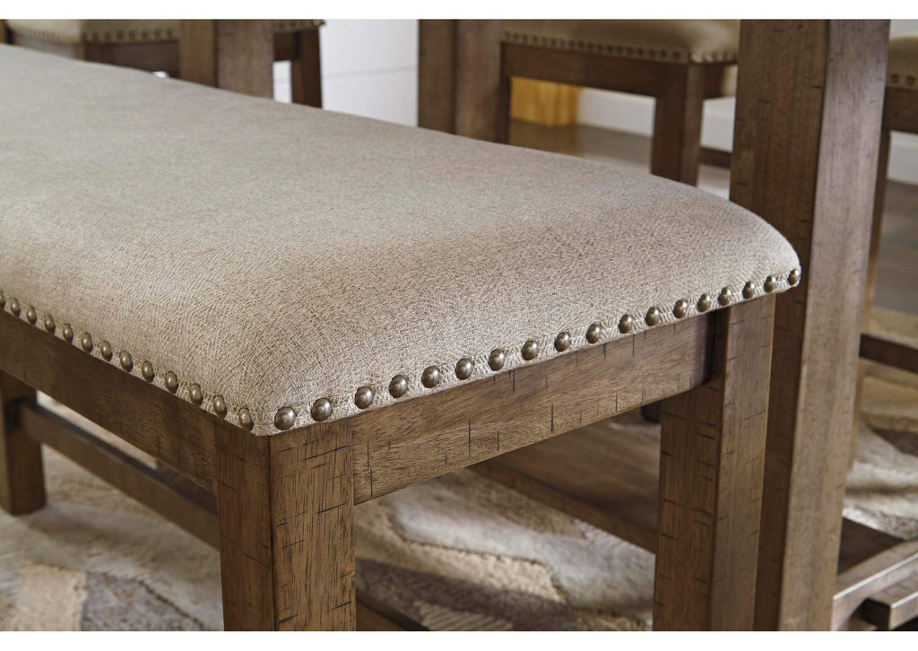 Moriville Counter Height Dining Bench detail