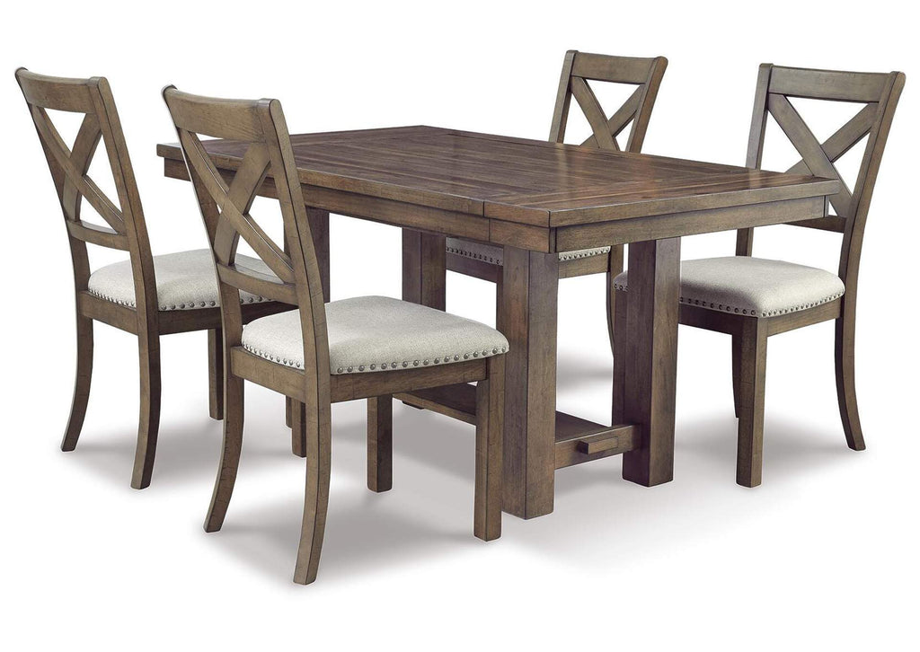 Moriville Dining Table and 4 Chairs Set