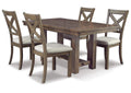 Moriville Dining Table and 4 Chairs Set
