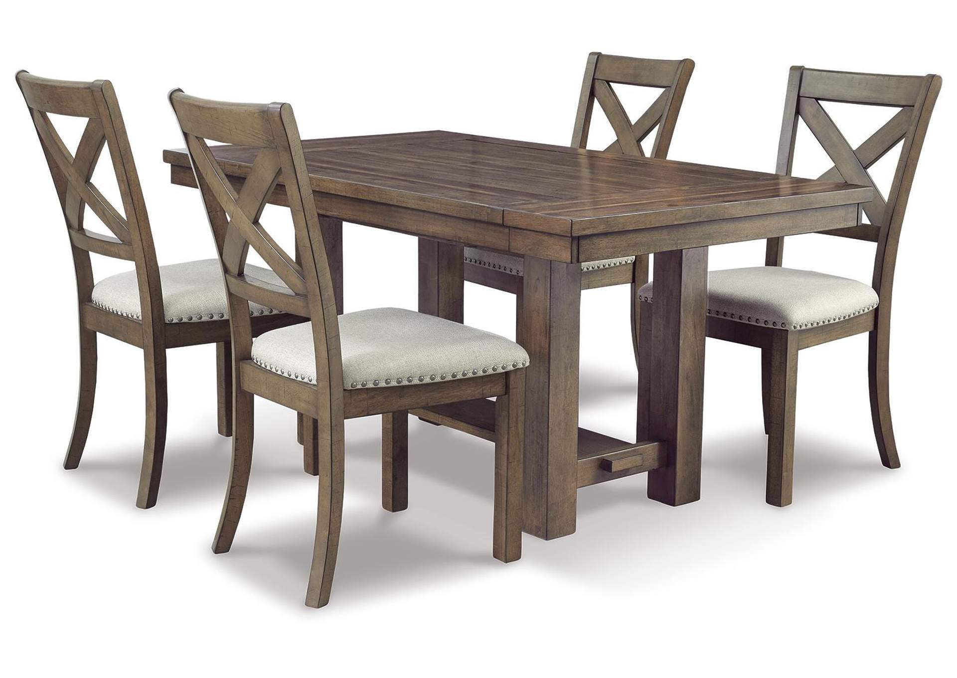 Moriville Dining Table and 4 Chairs Set