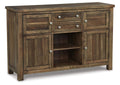 Moriville Counter Height Dining Table and 4 Barstools with Storage Set