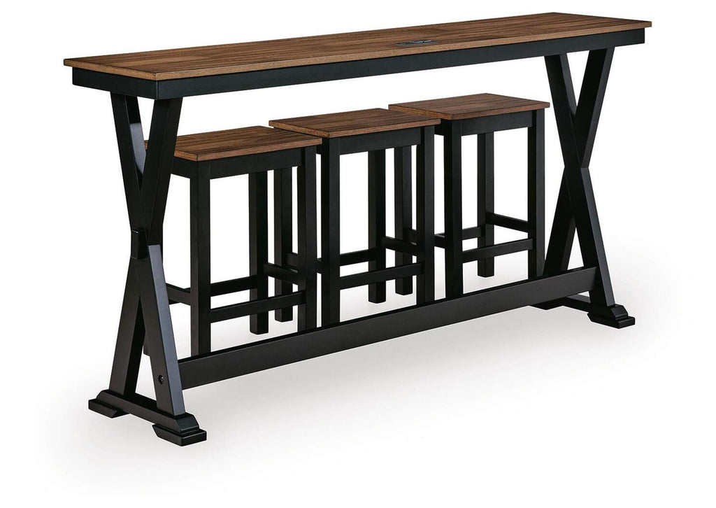 Wildenauer Counter Height Dining Table and 3 Barstools Set