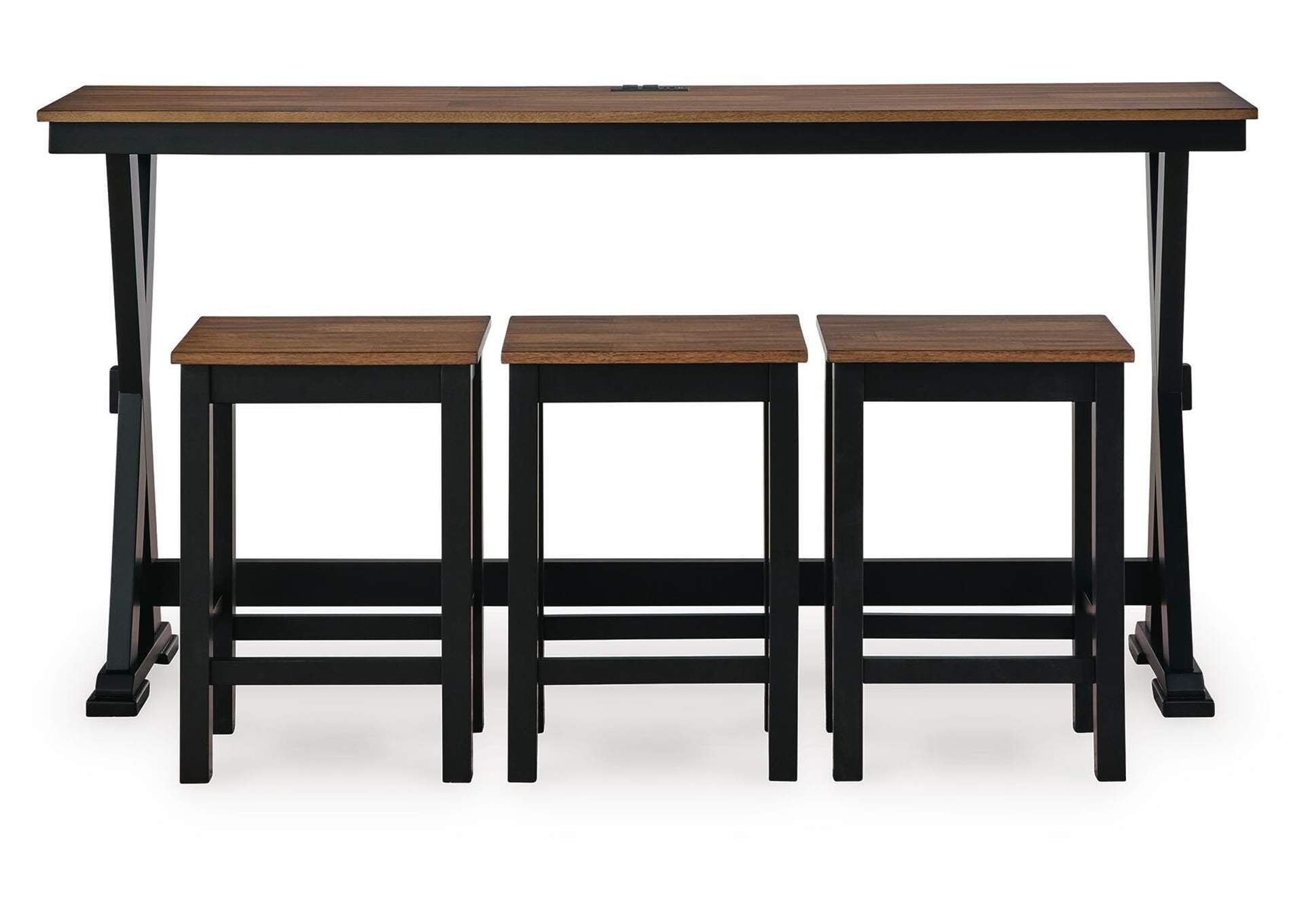 Wildenauer Counter Height Dining Table and 3 Barstools Set