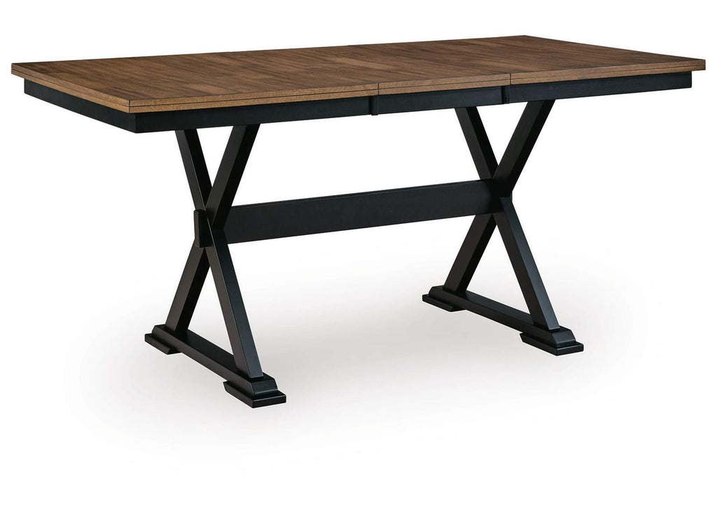 Wildenauer Counter Height Butterfly Extension Table angled view