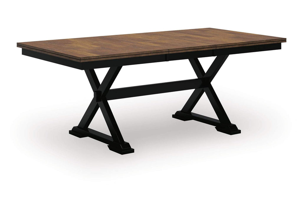 Wildenauer Dining Table and 8 Chairs angled view
