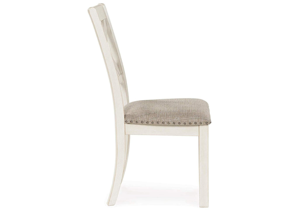 Robbinsdale Dining Table, 4 Chairs and Bench side view