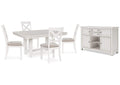 Robbinsdale Extendable Dining Table and 4 Chairs with Storage