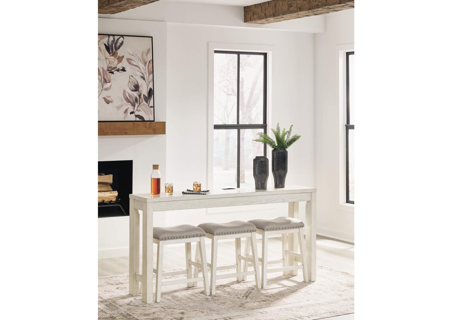 Robbinsdale Counter Height Dining Table and 3 Barstools Set